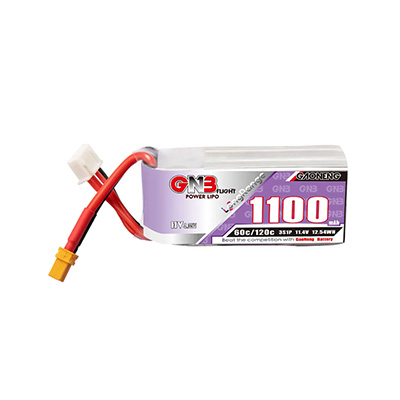 �˾���ũ  [GNB] 11.4V 1100mAh 3S HV 60C ��Ƭ������ ���͸� - XT30