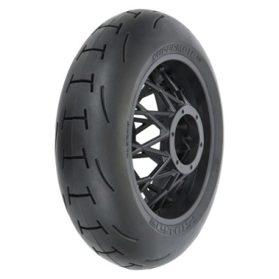 �˾���ũ PRO1024510 [PROLINE-RACING] 10245-10 1/4 Supermoto 2.0 S3 Rear Tire MTD Black Supermoto Wheel: MX/SM