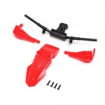 [TEAM LOSI] Fender, Handguards & Handle Bars, Red: PM-SM