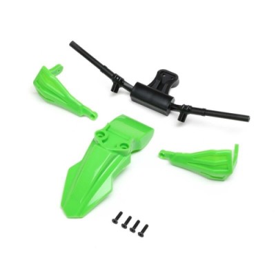 [˾ũ] LOS-2308 [TEAM LOSI] Fender, Handguards & Handle Bars, Green: PM-SM