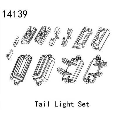[�˾���ũ] 14139 [YK HOBBY] 14139 Tail Light Case Set (YK4083) LED ������