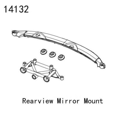 �˾���ũ YK14132 [YK HOBBY] 14132 Rearview Mirror Mount, Magnet Mount (YK4083)