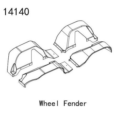 �˾���ũ YK14140 [YK HOBBY] 14140 Wheel Fender (YK4083)