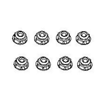 �˾���ũ 13116 [YK HOBBY] 13116 M3 Flange Lock Nuts(yk4����)