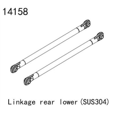 �˾���ũ YK14158 [YK HOBBY] YK14158 Linkage rear lower stainless SUS304 (YK4083)