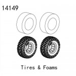 [YK HOBBY] 14149 Tire, Foam set (2) (YK4083)