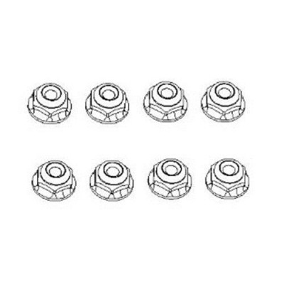 �˾���ũ 13117 [YK HOBBY] 13117 M4 Flange Lock Nuts(yk4����)