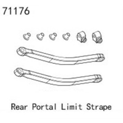 [�˾���ũ] YK71176 [YK HOBBY] YK71176 Rear Portal Limit Strape