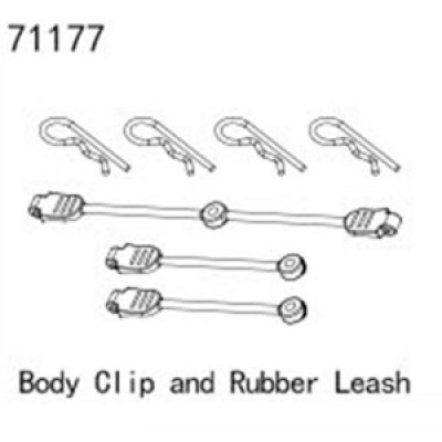 [�˾���ũ] YK71177 [YK HOBBY] YK71177 Body Clip and Rubber Leash