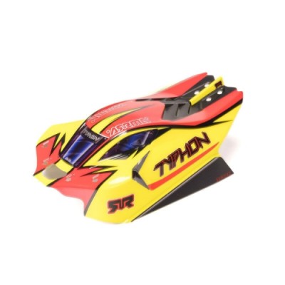 �˾���ũ ARA-2250 [ARRMA] ARA-2250 1/8 Clipless Painted Decaled Body, Yellow/Red: TYPHON 4X4