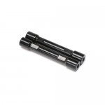 [TEAM LOSI] Aluminum Crossbar, Upper 4-link, Black (2): TLR Tuned LMT
