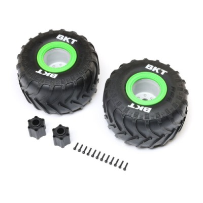 [�˾���ũ] LOS-1818 [TEAM LOSI] BKT 2.6 Monster Truck Tire, Med, Premount, Green (2): LMT 2.0