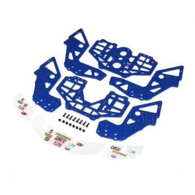 [�˾���ũ] LOS-1827 [TEAM LOSI] Chassis Plate Set, Blue: LMT 2.0