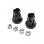 [TEAM LOSI] Rear Axle Mount Set,3 Deg, AL, BLK: LMT, TTLMT
