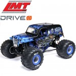 [TEAM LOSI] LOSI 1/8 LMT 2.0 Grave Digger 4X4 �ָ��� �׽� �귯�ø��� ���� Ʈ�� RTR, �Ķ���