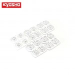 [KYOSHO] Multi Offset Wheel SetII(White/RAYS RE30)