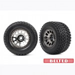[Traxxas] AX7862X Tires & wheels, assembled, glued