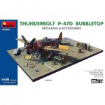 [Miniart] BE48018 1/48 Thunderbolt P-47D Bubbletop w/Base & Accessories. Big Set