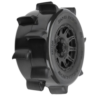 [˾ũ] PRO1026810 [PROLINE-RACING] 10268-10 1/8 Sand Paw HP BELTED F/R 3.8 MT Tires Mounted 17mm Black Raid (2)