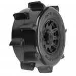 [PROLINE-RACING] 10268-10 1/8 Sand Paw HP BELTED F/R 3.8 MT Tires Mounted 17mm Black Raid (2)