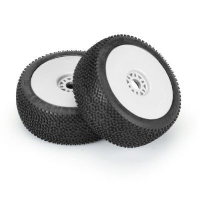 [˾ũ] PRO9073233 [PROLINE-RACING] 9073-233 1/8 Hex Shot S3 Front/Rear Buggy Tires Mounted 17mm White (2)