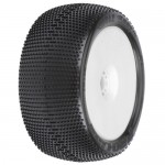 [PROLINE-RACING] 9033-233 1/8 Hole Shot S3 F/R 4.0 Tires Mounted 17mm Wht Zero Offst Whls (2)
