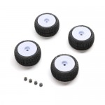[PROLINE-RACING] Blockade Tire, Pro-Line OE, Wheel, White, Mounted: Micro-T