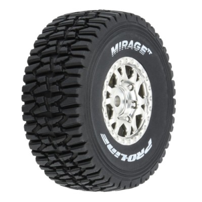 �˾���ũ PRO1025310 [PROLINE-RACING] 10253-10 1/16 Mirage TT F/R Tires MTD 12mm Silver Impulse (4): Mojave Grom