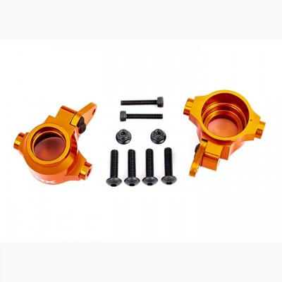 [˾ũ] AX9635T [Traxxas] AX9635T Steering blocks, 6061-T6 aluminum (orange-anodized)