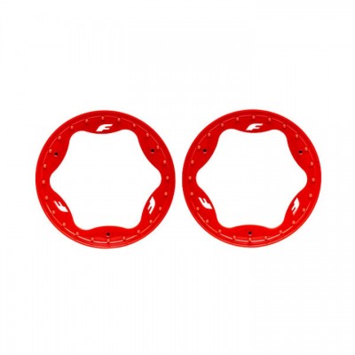 [˾ũ] AX10976-RED [Traxxas] AX10976-RED Beadlock rings, front, red (3.5) (2)