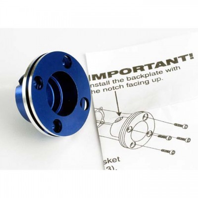 [˾ũ] AX4012 [Traxxas] AX4012 Backplate, machined aluminum (blue-anodized)