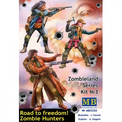 [�˾���ũ] CM35243 [MasterBox] CM35243 1/35 Zombieland series Kit No. 3 Road to freedom. Zombie Hunters.