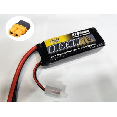 �˾���ũ GFDC-XT60-3S2250 [DOGCOM] 11.1V 2200mAh 50C ��Ƭ������ ���͸� - �輱��