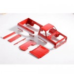 [ROC HOBBY] FCX18 1:18 CHEVROLET K10 Body Shell RED/WHITE