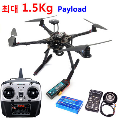 [�˾���ũ]  S500 ����/������ ��� �����Ʈ ��� + �Ƚ�ȣũ + GPS + T8FB ������ ���� Ǯ�� (�ִ� 1.5kg ���̷ε�)