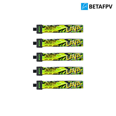 [�˾���ũ]  [BETAFPV] LAVA 1�� 3.8V 320mAh 95C LiHV ��Ƭ������ ���͸� (5��)