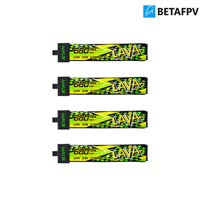 [�˾���ũ]  [BETAFPV] LAVA 1�� 3.8V 680mAh 95C LiHV ��Ƭ������ ���͸� (4��)