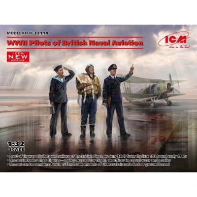 [�˾���ũ] BICM32118 [ICM] BICM32118 1/32 WWII Pilots of British Naval Aviation