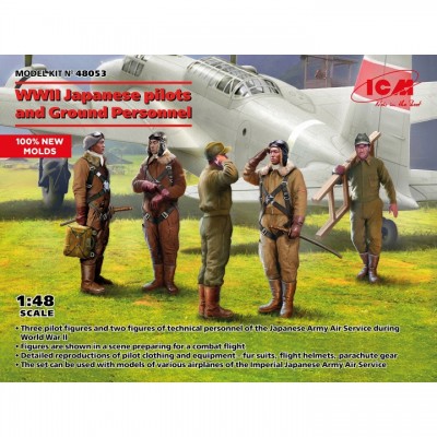 [�˾���ũ] BICM48053 [ICM] BICM48053 1/48 Japanese pilots and Ground personnel