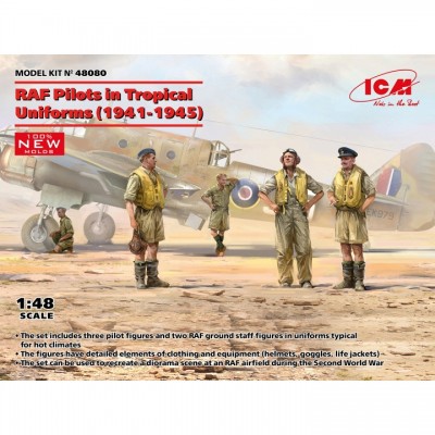 [�˾���ũ] BICM48080 [ICM] BICM48080 1/48 RAF Pilots in Tropical Uniforms