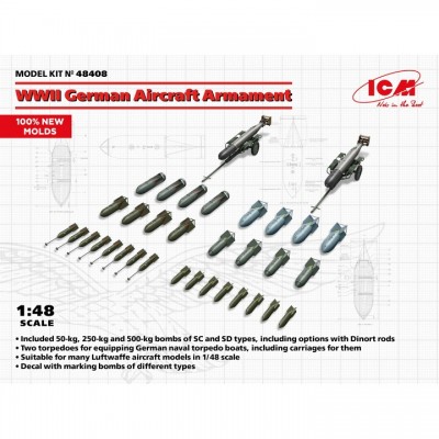 [�˾���ũ] BICM48408 [ICM] BICM48408 1/48 WWII German Aircraft Armament