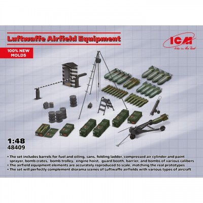 [�˾���ũ] BICM48409 [ICM] BICM48409 1/48 Luftwaffe Airfield Equipment (100% new molds)
