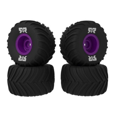 �˾���ũ ARA-2611 [ARRMA] ARA-2611 dBoots Chevron MT Tire Set Glued, Purple (2 Pairs): GROM