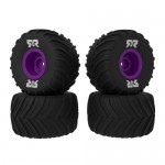 [ARRMA] ARA-2611 dBoots Chevron MT Tire Set Glued, Purple (2 Pairs): GROM