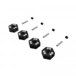[ARRMA] ARA-3276 12mm Metal Wheel Hex Set (4), Blac