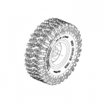[ROC HOBBY] 1:10 CLIMBING TYRE (1 pair)