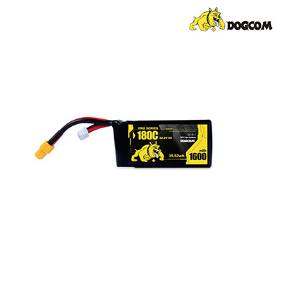 [�˾���ũ]  DOGCOM Pro 6�� 22.2V 1600mAh 180C ��Ƭ������ ���͸� - XT60