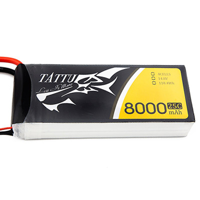 [�˾���ũ]  [TATTU] 14.8V 8000mAh 25C ��Ƭ������ ���͸� (XT60Ŀ����)