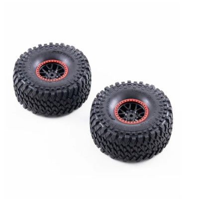 [�˾���ũ] APSC71239 [ROC HOBBY] 1:7 Ford Bronco RTR EB Replacement Wheel & Tire Set (Red, 2pcs)