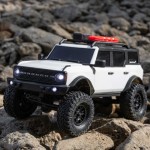 [Axial] 1/24 SCX24 Ford Bronco 4X4 RTR Brushed Rock Crawler (Battery & Charger Included), White